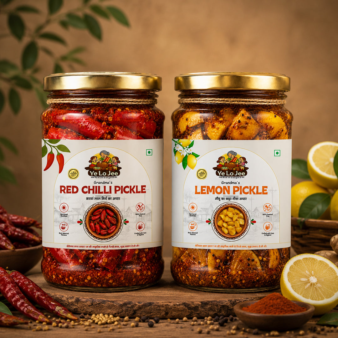 Red chilli & Lemon Pickle Combo